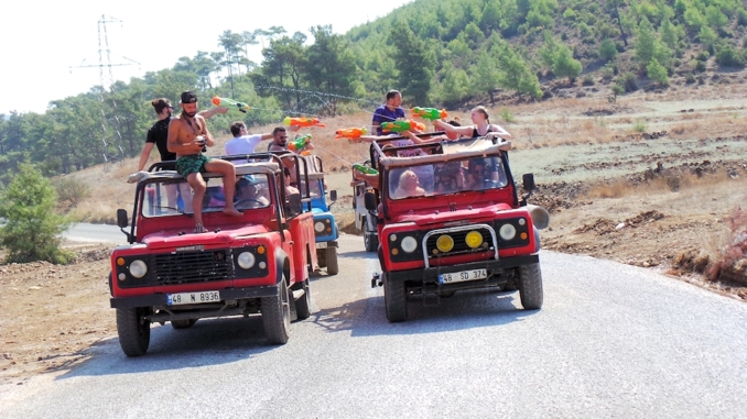 turkey marmaris jeep safari crash